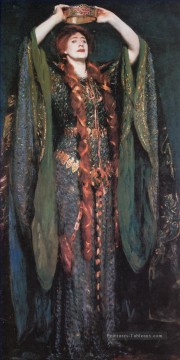 Miss Ellen Terry en tant que femme Macbeth portrait John Singer Sargent Peinture à l'huile